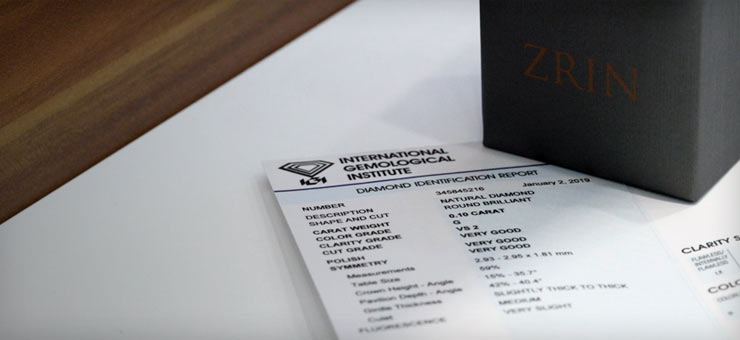 Diamanten mit Zertifikat